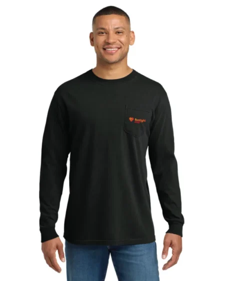 Comfort Colors® Heavyweight Ring Spun Long Sleeve Pocket Tee