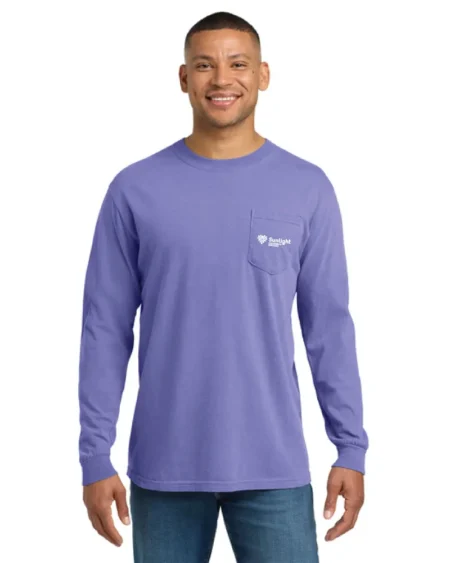 Alternative view of Comfort Colors® Heavyweight Ring Spun Long Sleeve Pocket Tee