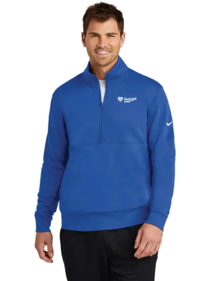 Alternative view of Nike Club Fleece Sleeve Swoosh 1/2-Zip